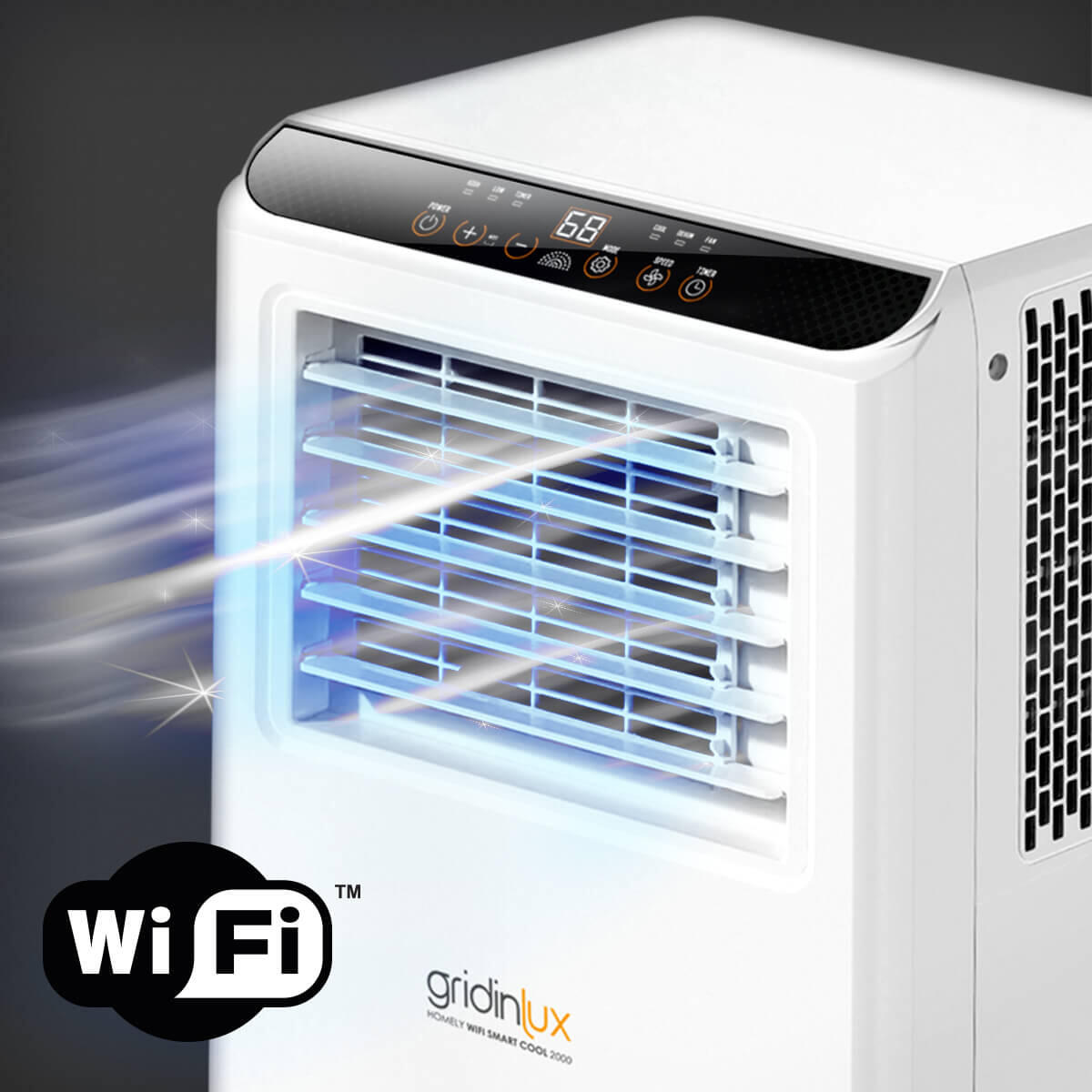Aire Acondicionado Portátil Inteligente WiFi – Refrigeración Compacta para Espacios Reducidos